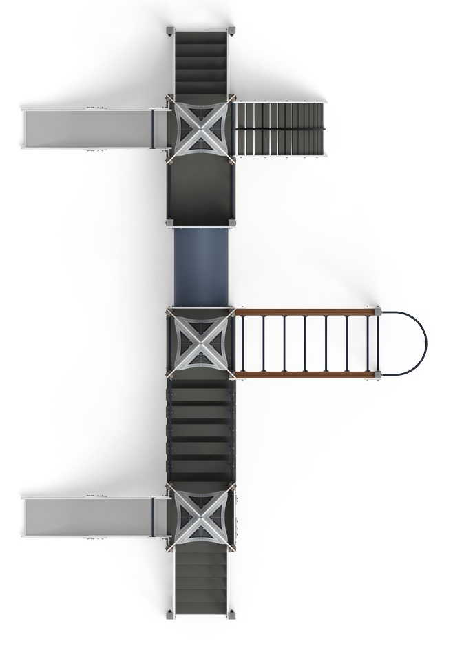 Космопорт (Серый) - ДИК 2.14.05-01 - Игровой комплекс H=1200
