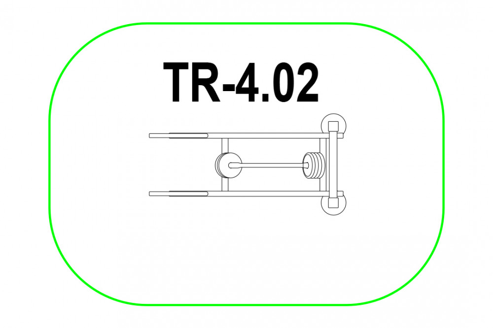 Силовой тренажёр "Становая тяга" с блинами ТР-4.02