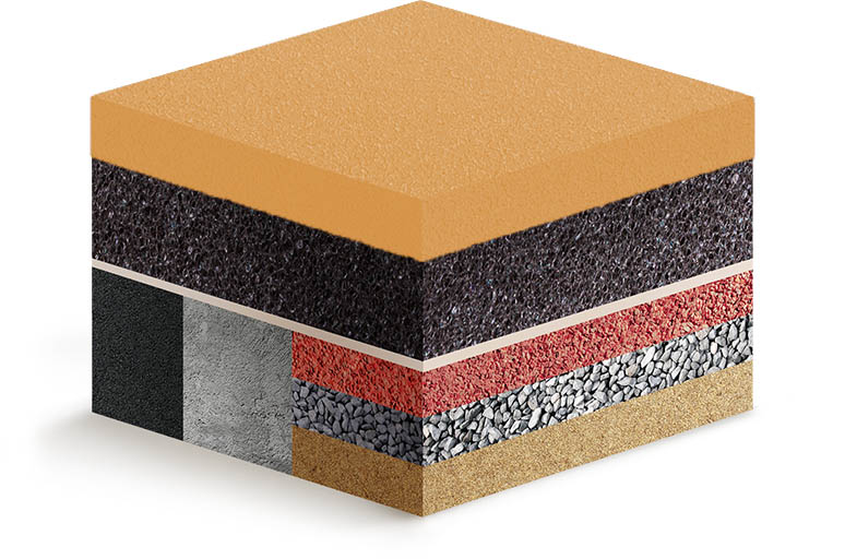 Покрытие из резиновой крошки Kids Comfort персик