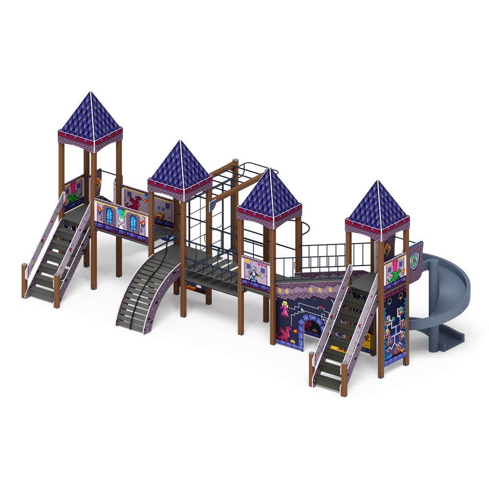 Замок (Пиксель) - ДИК 2.18.10-03 - Игровой комплекс H=1500 H=2000