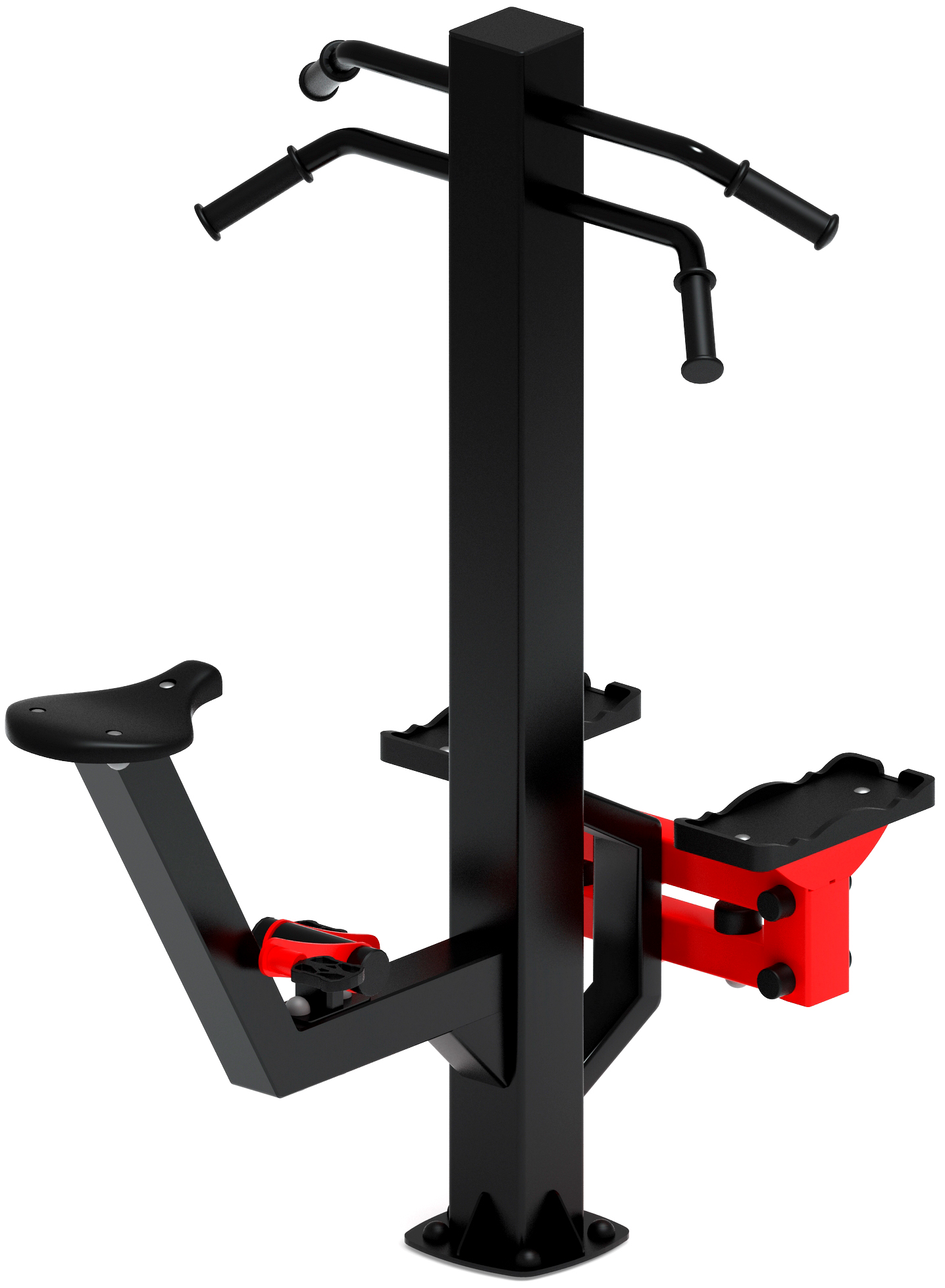 Степ+Вело (красный) - Уличный тренажер - СТ 018-11