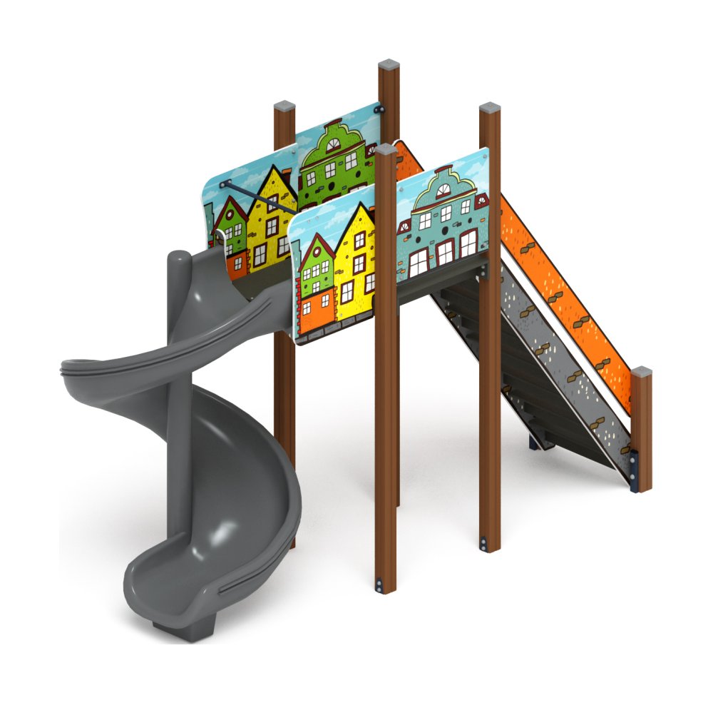 Горка винтовая - ИО 43.01.01-01.И1 - (Город) H=2000