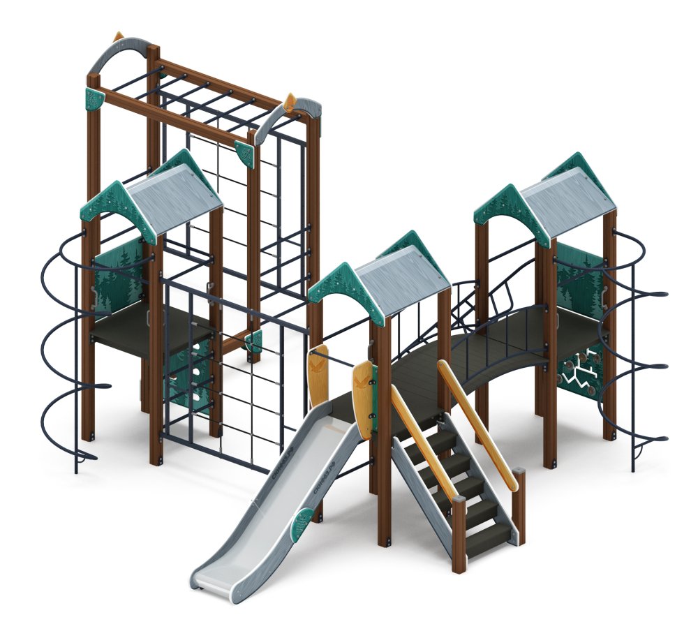 Городок (Тайга) - ДИК 2.01.3.04-03 - Игровой комплекс H=1200