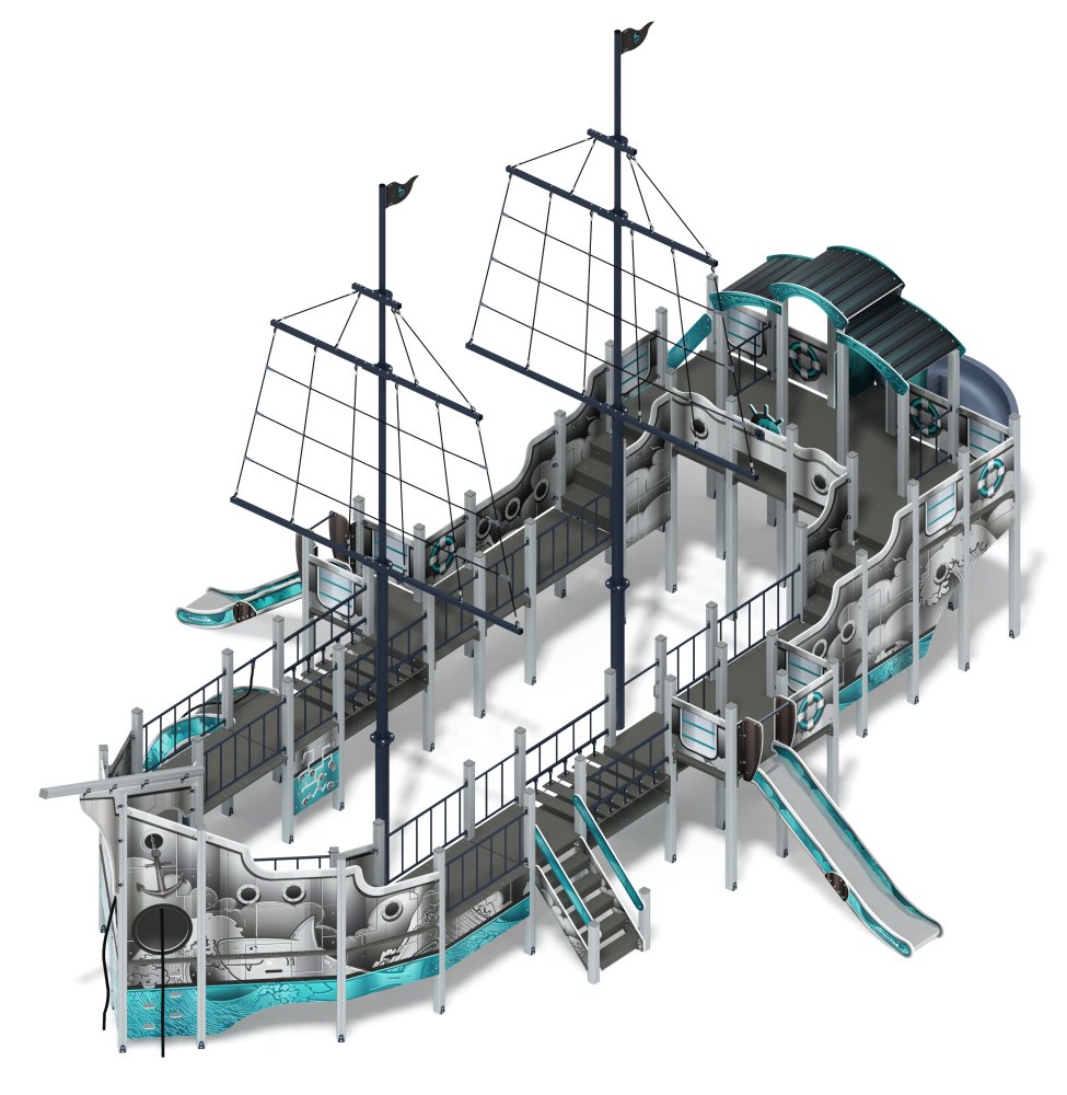 Флагман (Лагуна) - ДИК 2.03.3.03-12 - Игровой комплекс - H=1200 H=1500 H=2000