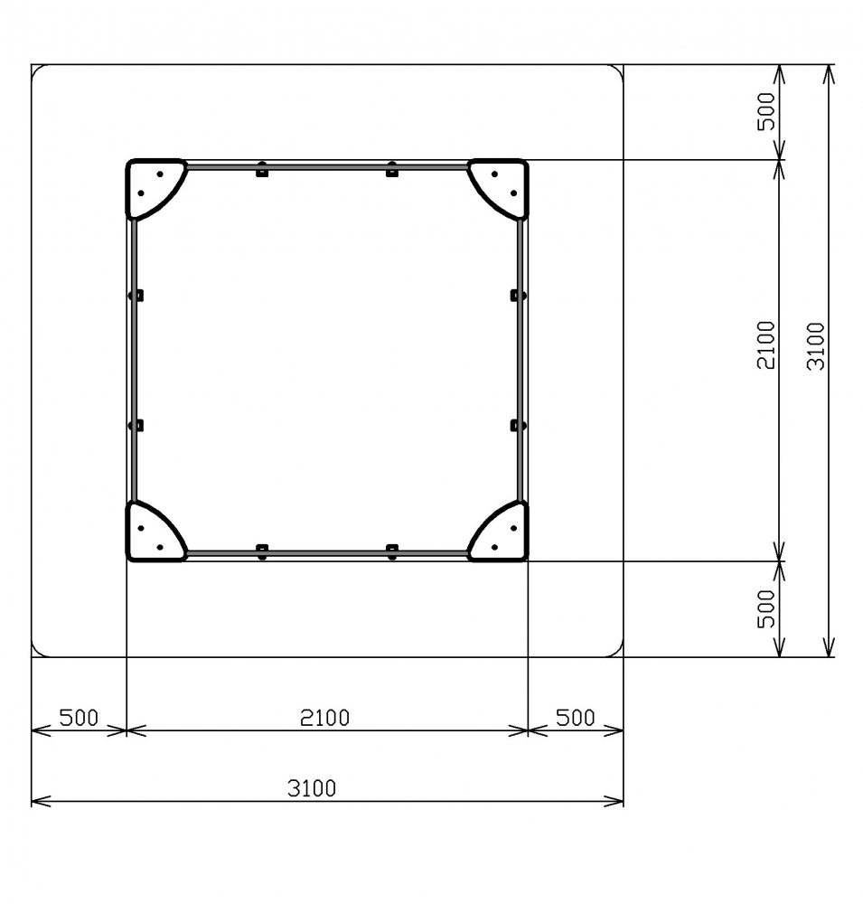 Песочница большая (Ракушки) - ИО 5.01.03-01