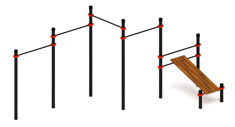 Воркаут 108 красный ВТ 12.15-01