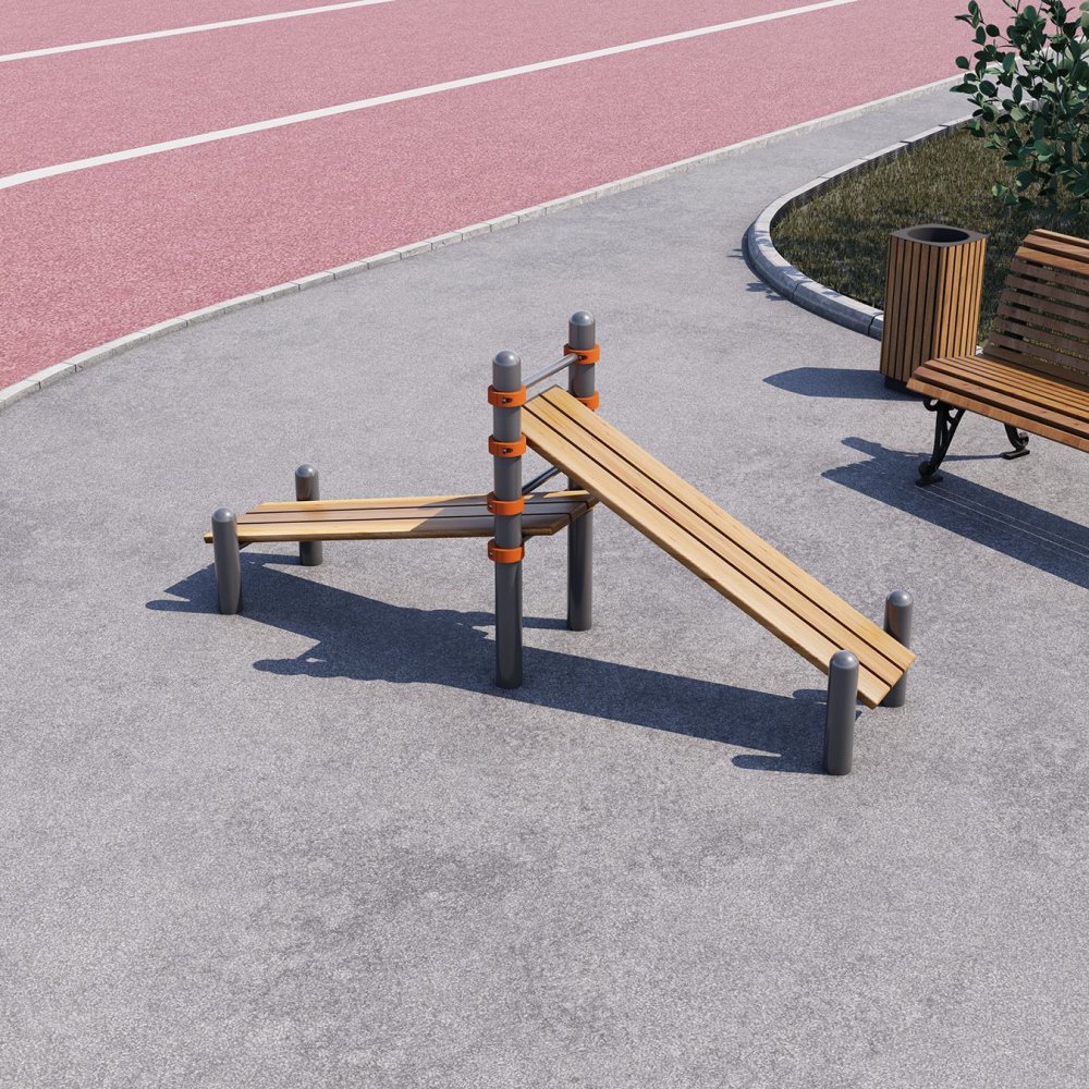 Скамейка для пресса (двойная) СВС-82-М