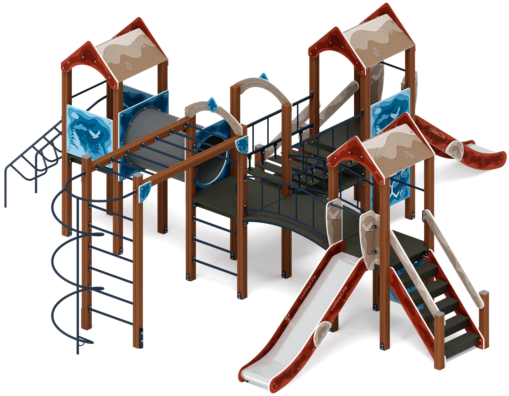 Дворик детства (Алтай) - ДИК 2.01.4.02-24 - Игровой комплекс H=1200