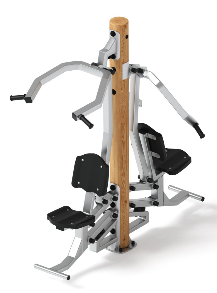 Тренажер тяга верхняя + жим от груди (лиственница) СТ 027-Л.И1