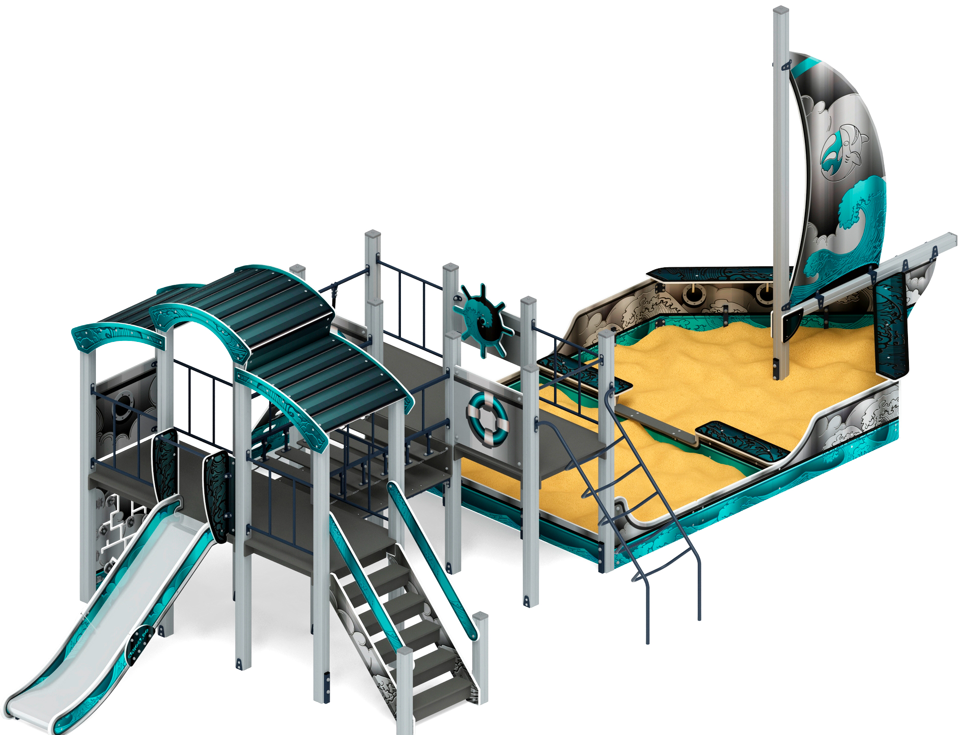 Парусник (Лагуна) - ДИК 2.03.3.02-05 - Игровой комплекс Н=1200