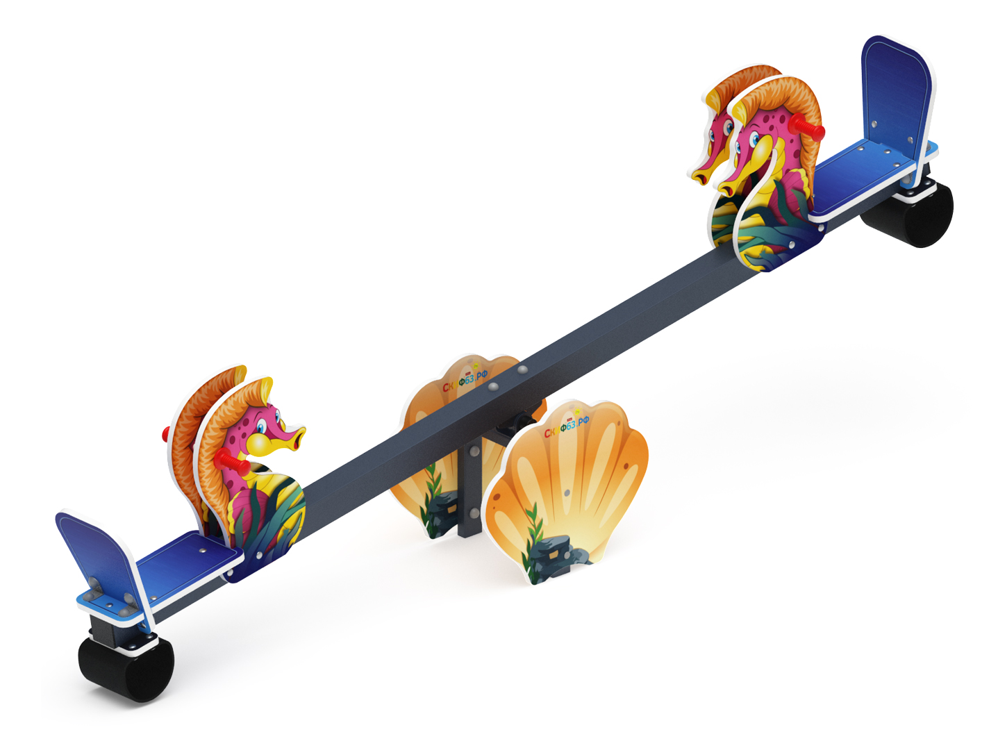 Качалка балансир со спинкой Морской конек - ИО 21.М.17.01-П