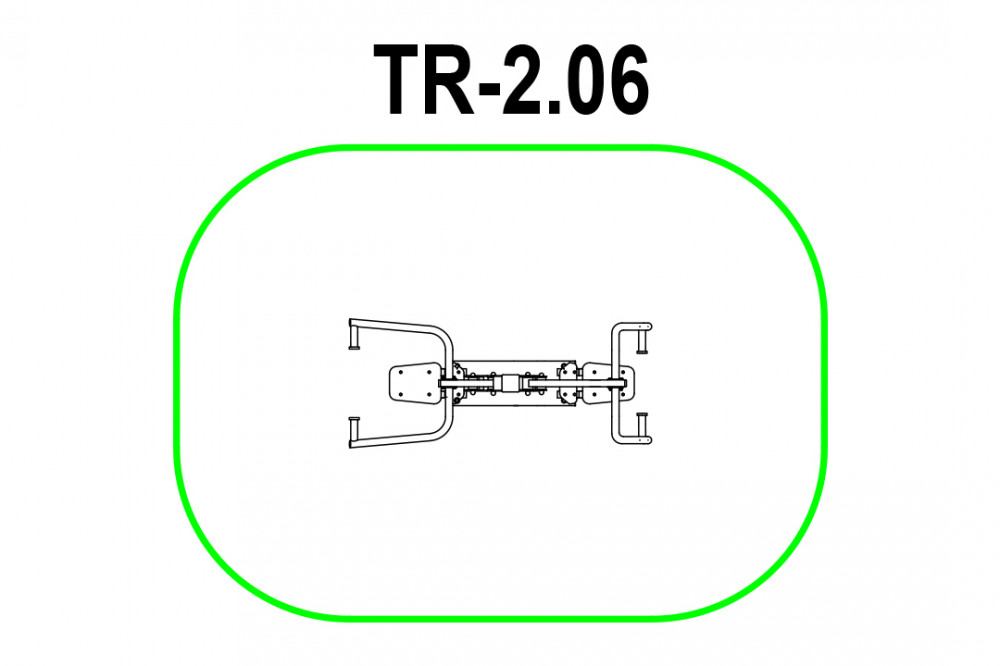 Тренажер двойной «Жим - Вертикальная тяга» ТР-2.06