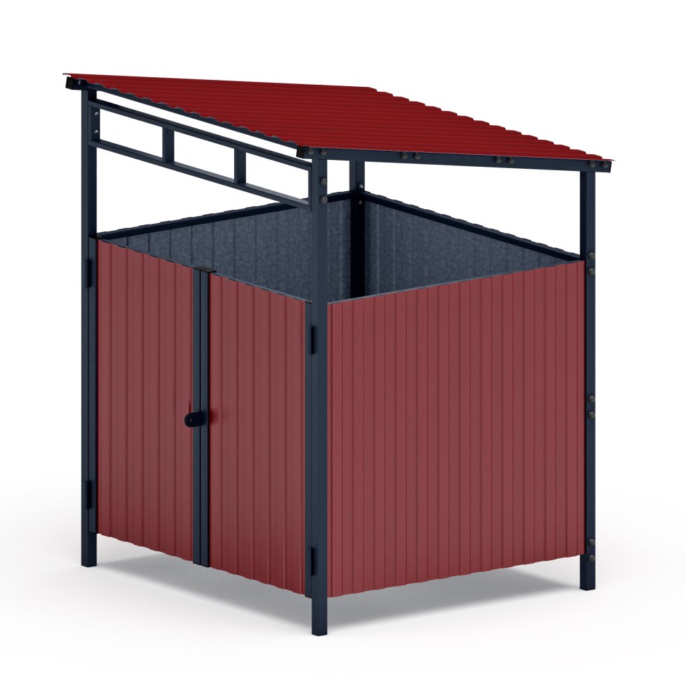 Навес контейнерной площадки для мусора (1 секция) МФ 55.02.02.1-04