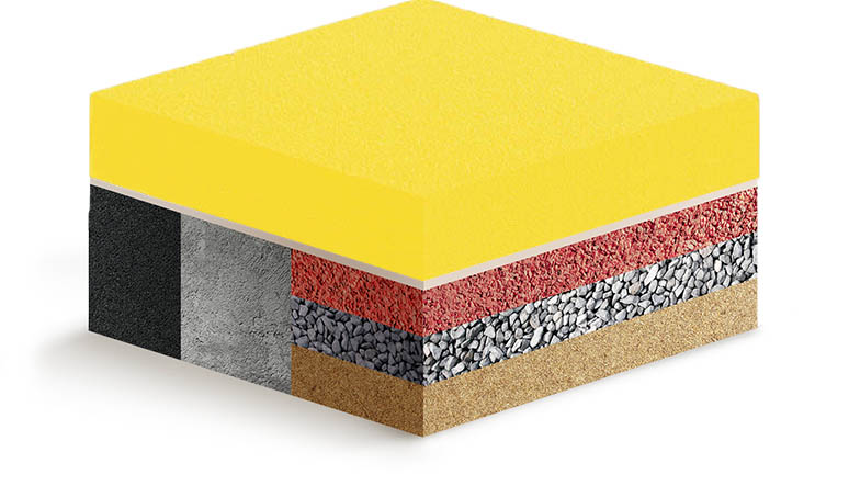 Покрытие из каучуковой крошки Kids Select желтое