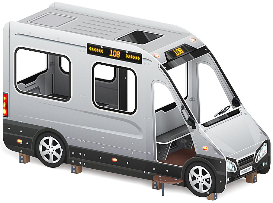 Автобус (серый) - Беседка - МФ 10.03.13-02