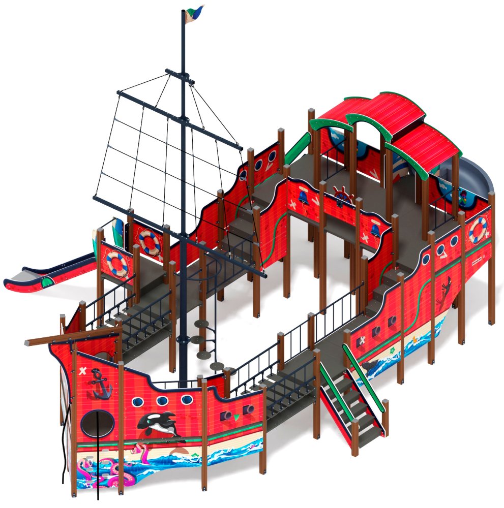 Фрегат (Мульт) (винтовой скат) горка Н 1500 горка Н 2000 ДИК 2.03.3.04-10