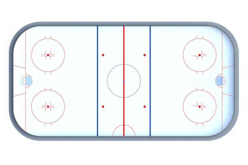 Хоккейная коробка R-7,5м. защитная сетка Н-1500мм за воротами ХОК-1.1