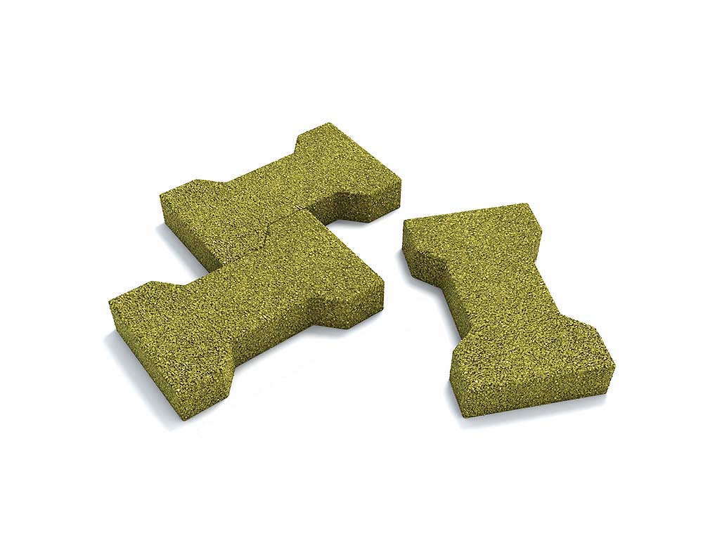 Резиновая брусчатка "Катушка" 40 мм