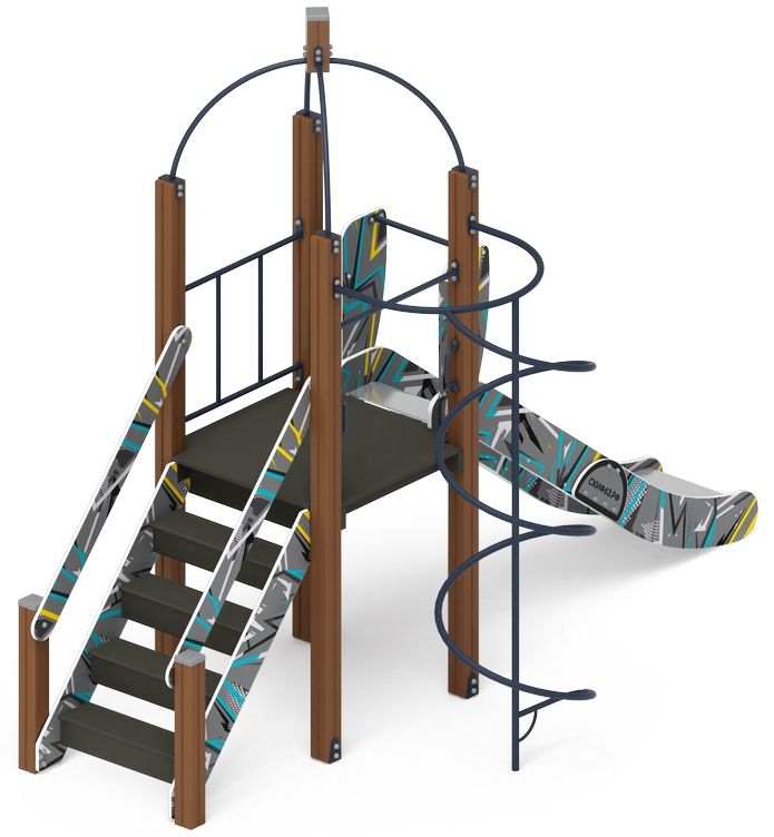 Навина (Техно-голубой) - ДИК 2.09.01-01 - Игровой комплекс H=1200