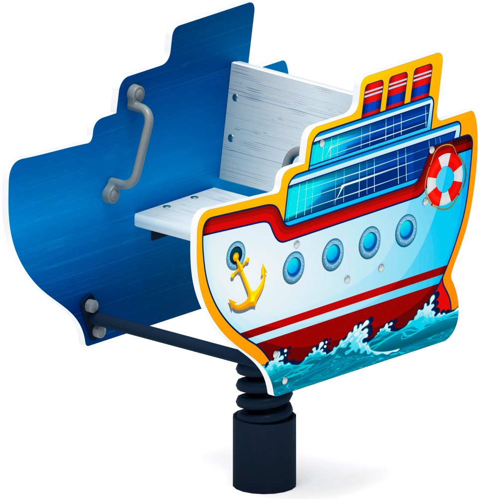 Пароходик - Качалка на пружине - ИО 22.17.01-01.И1