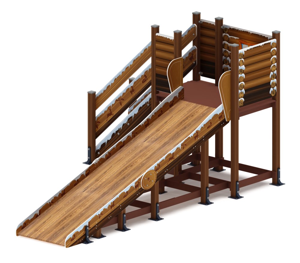 Горка Зима (коричневый) (под анкера) - ИО 49.01.01-13.И1 - Н=1500