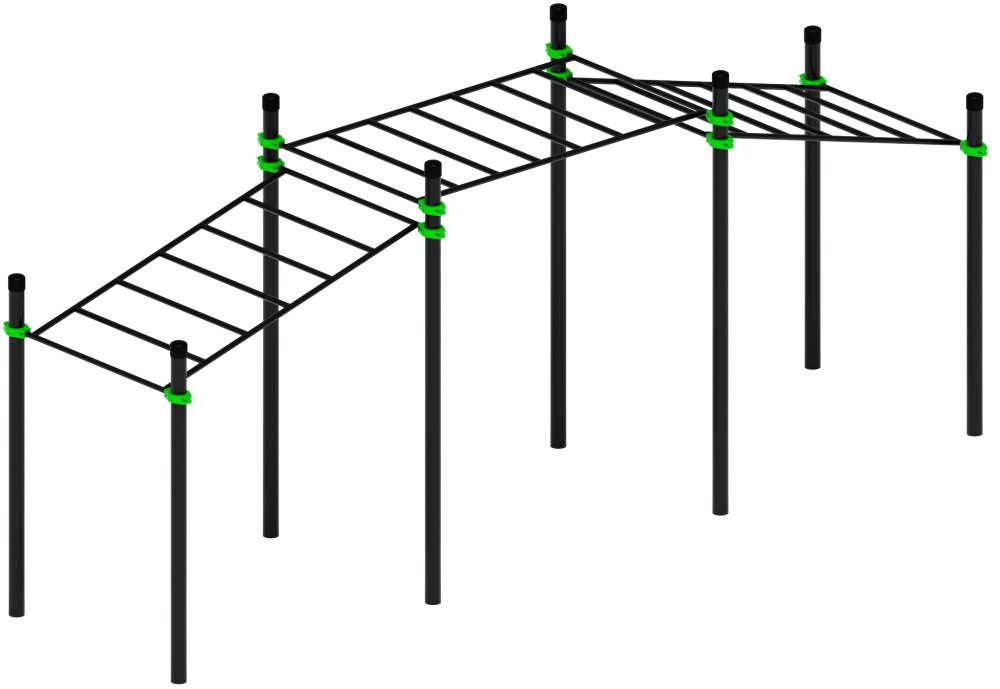 Воркаут ЛОВ 108 зеленый ВТ 102.22-02