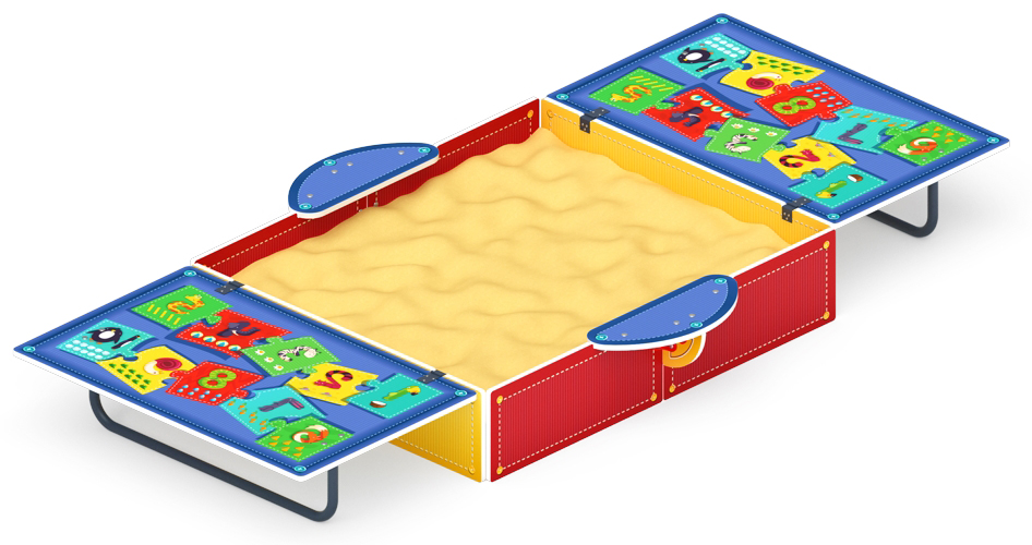 Песочница с крышкой средняя (Арифметика) - ИО 5.01.11-07