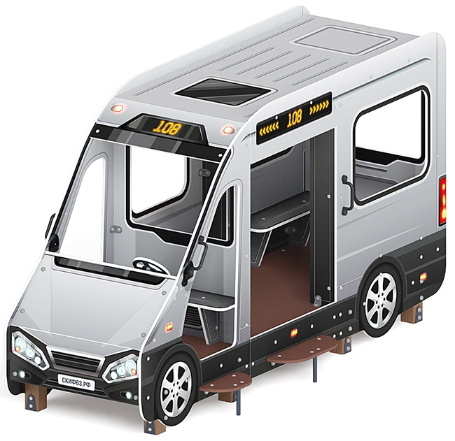 Автобус (серый) - Беседка - МФ 10.03.13-02