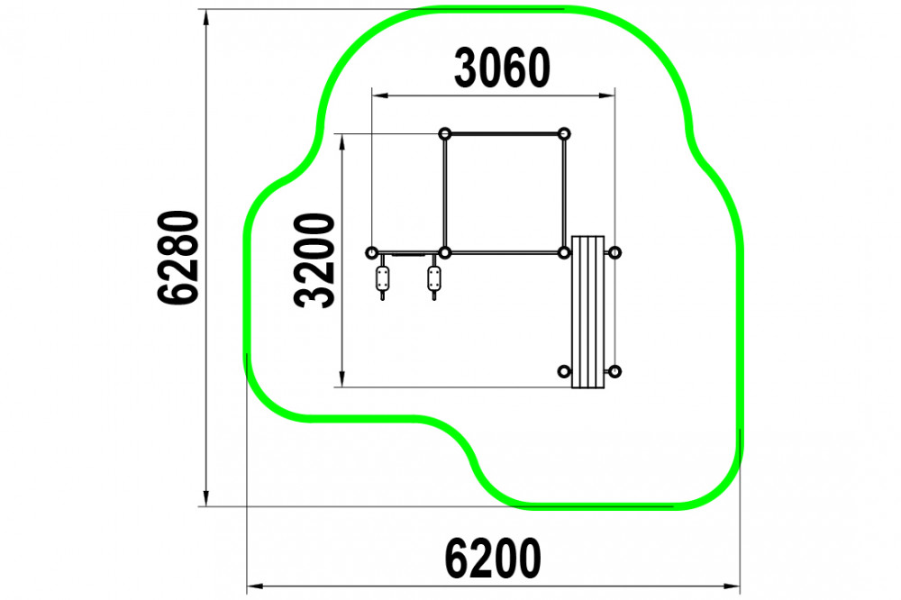 Спортивный комплекс "Культурист" W-01-004