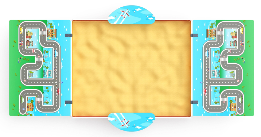 Песочница с крышкой средняя (Игра) - ИО 5.01.11-06