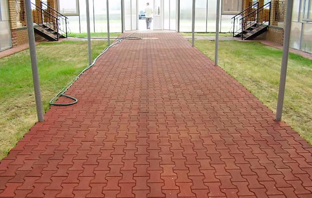 Резиновая брусчатка "Катушка" 40 мм