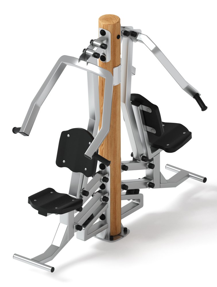 Тренажер жим от груди двойной (лиственница) СТ 030-Л.И1