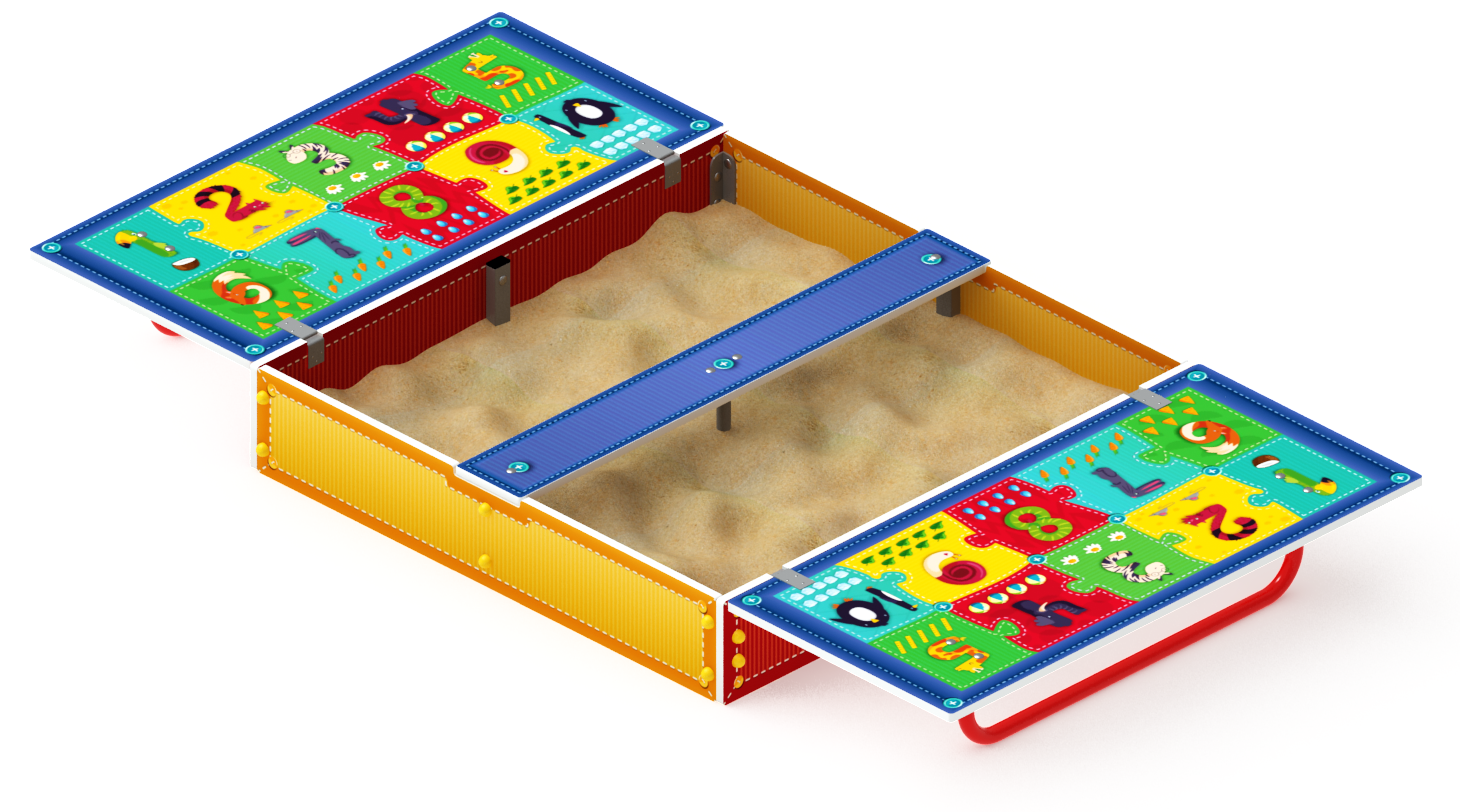 Песочница с крышкой средняя (Арифметика) - ИО 5.01.11-03