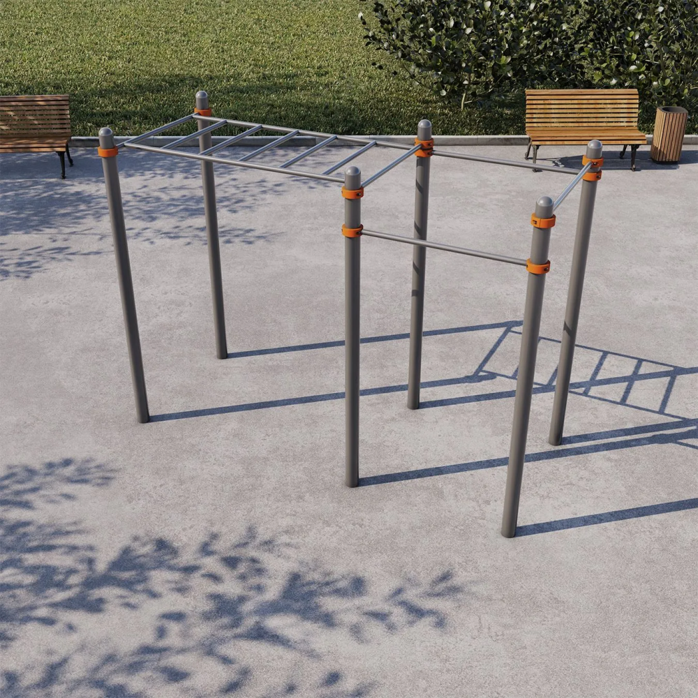 Рукоход с тремя турниками СВС-45