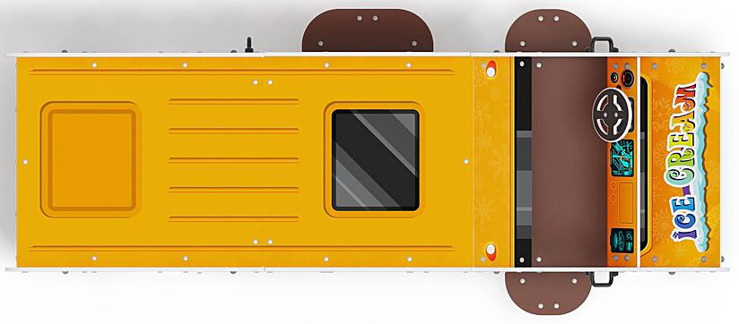 Автобус-мороженое (оранжевый) - Беседка - МФ 10.03.14-01