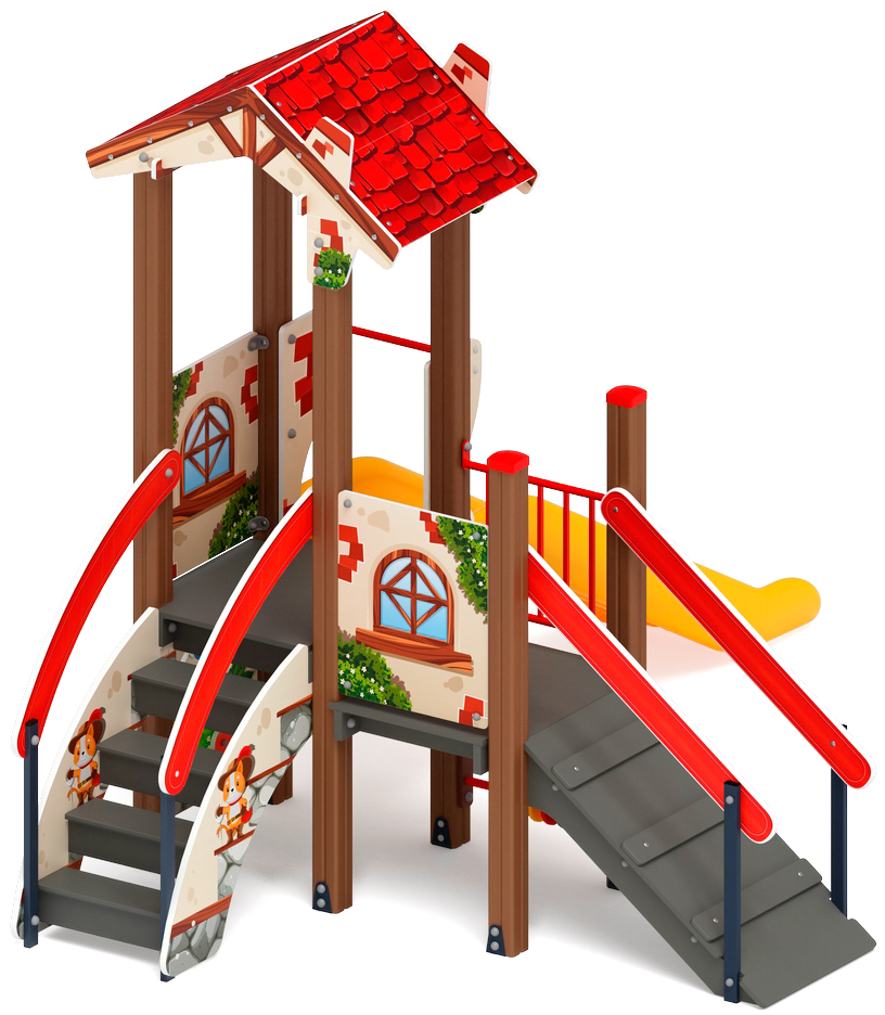 В гостях у сказки  горка пластиковая  Н 900 ДИК 1.05.01-23