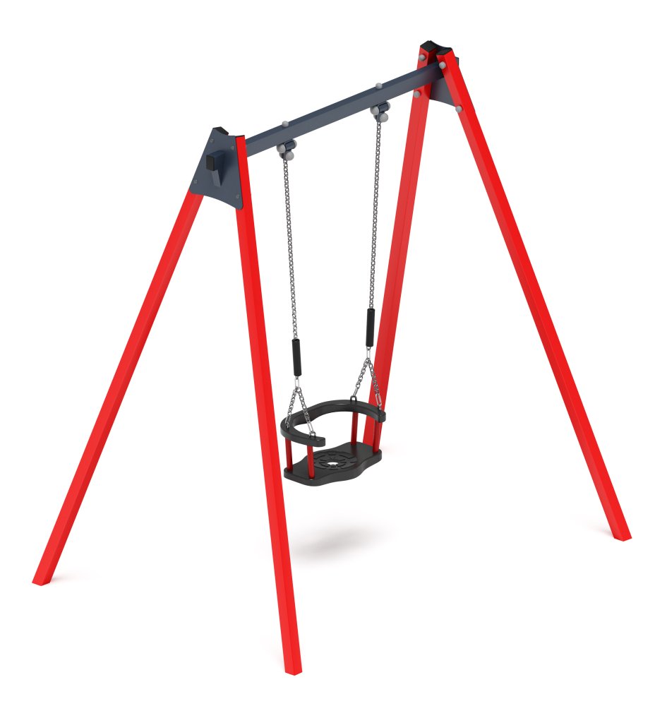 Качели М1 (красный) - ИО 11.М.01.03-01