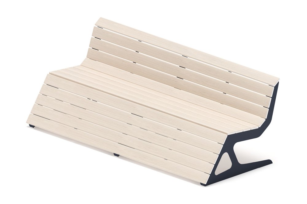 Скамья - МФ 42.02.05-21 (Беленый дуб) Д:2400  (под анкера)