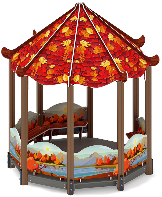 Беседка-пагода Карнавал (Осень) - МФ 10.22.01-20