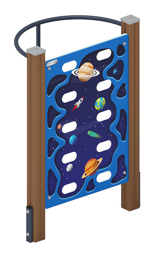 Стенка для лазанья тип 2 - СО 1.20.05-02 (синий принт)