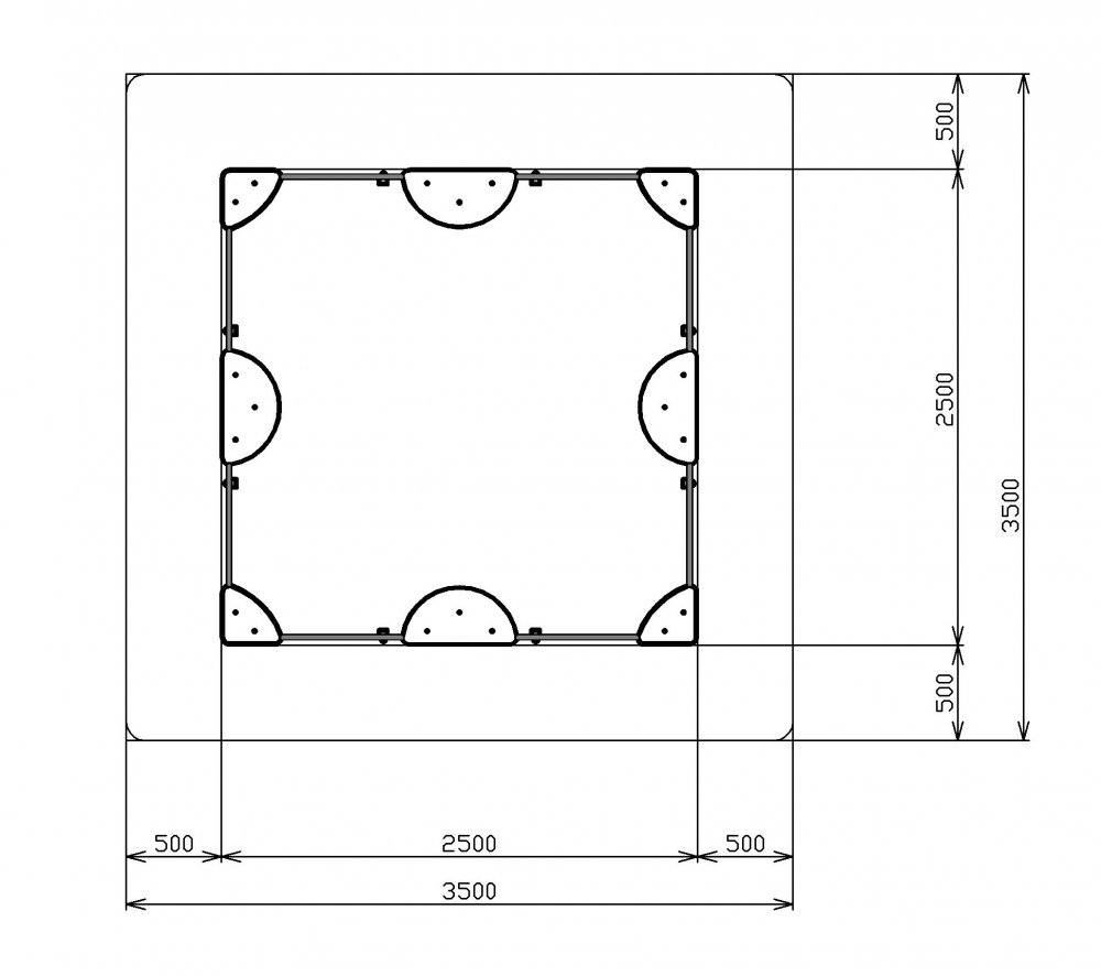 Песочница макси (Ракушки) - ИО 5.01.04-01
