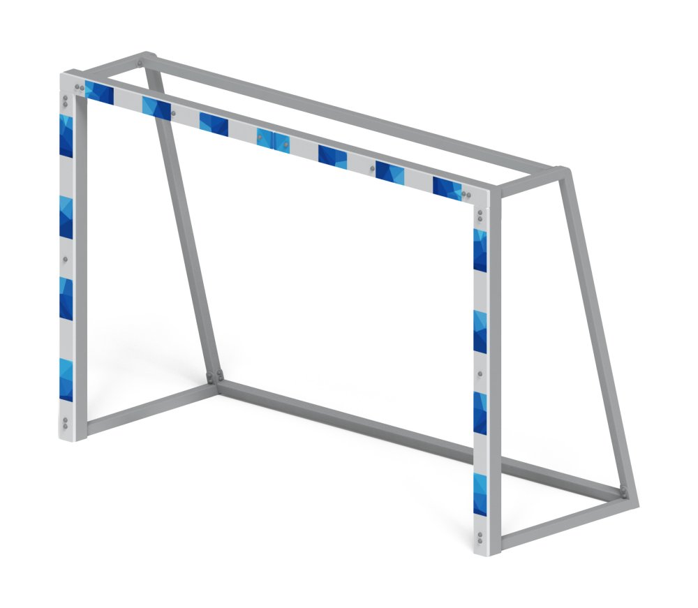Ворота мини футбольные (синие) (с креплением сетки) - СО 2.60.04-03