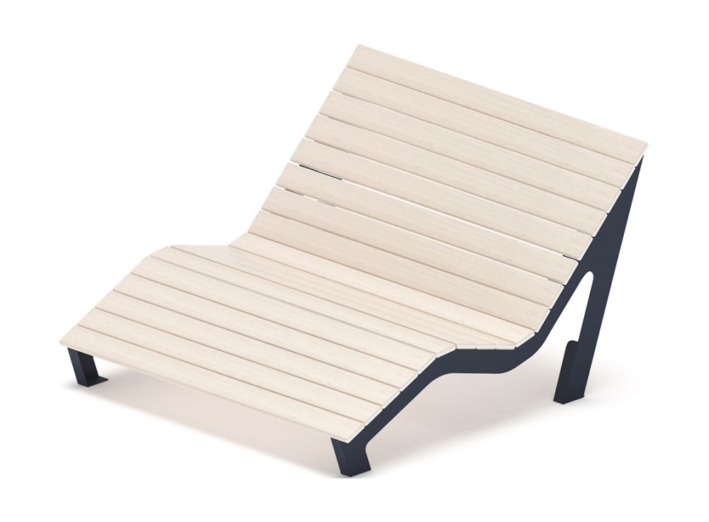 Шезлонг парковый - МФ 42.03.01-21 (Светлый дуб) Д:1500  (под анкера)