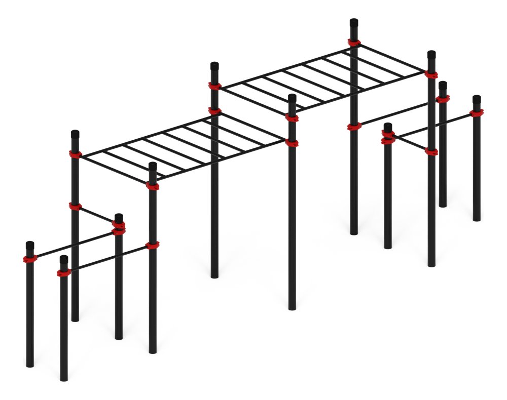 Воркаут 108 красный ВТ 12.26-01
