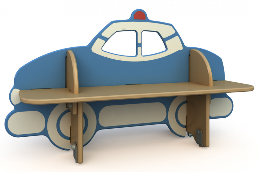 Скамейка детская "Полицейская машина" СД-1.12