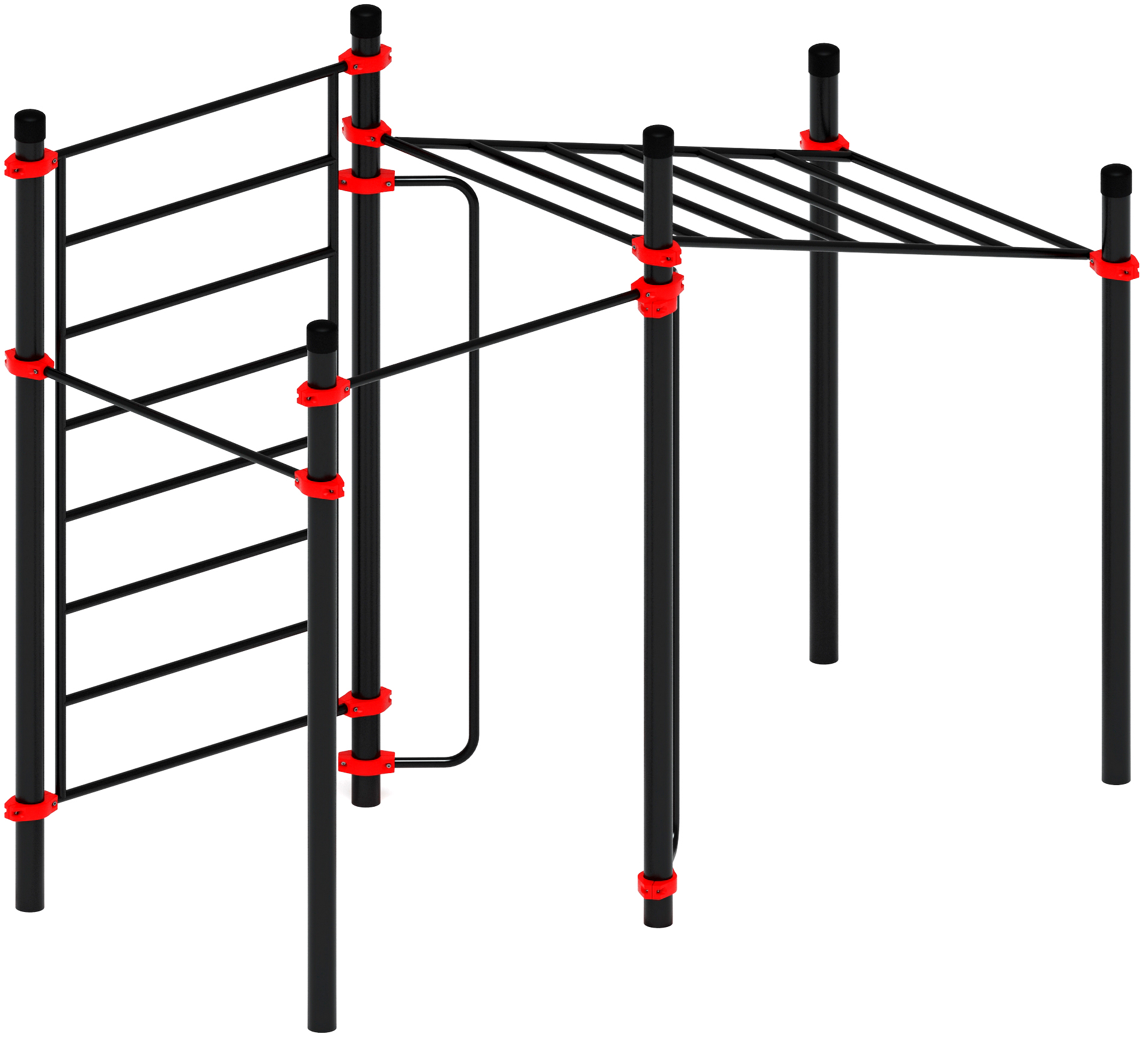 Воркаут ЛОВ 108 красный ВТ 102.12-01