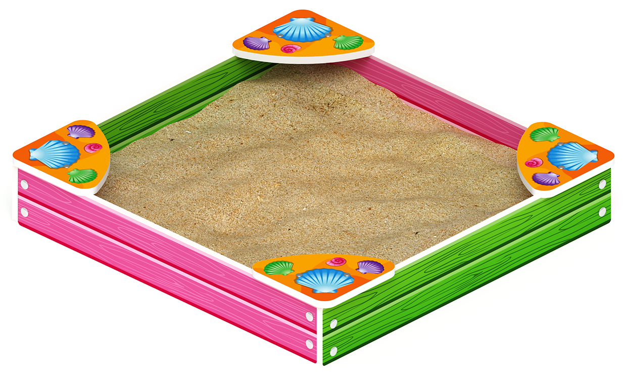 Песочница средняя Лукоморье (Ракушки) - ИО 5.25.01-01