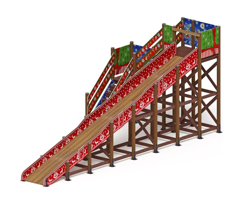 Горка Зима (новый год)(под анкера) - ИО 49.01.03-02.И1 - Н=3000