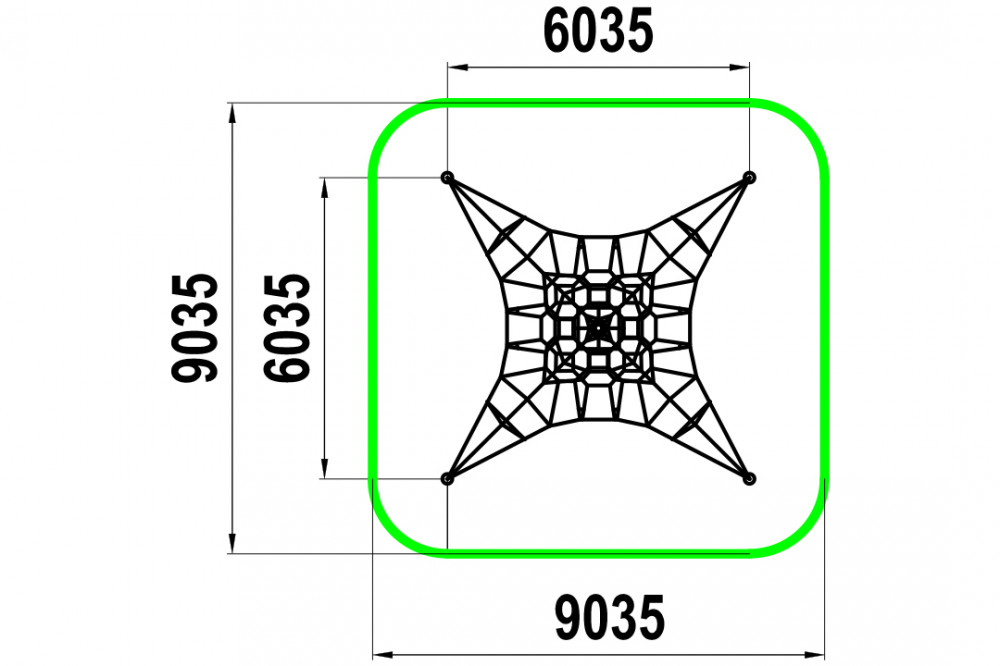 Фигура для лазания "Паутинка" МФ-1.55.1