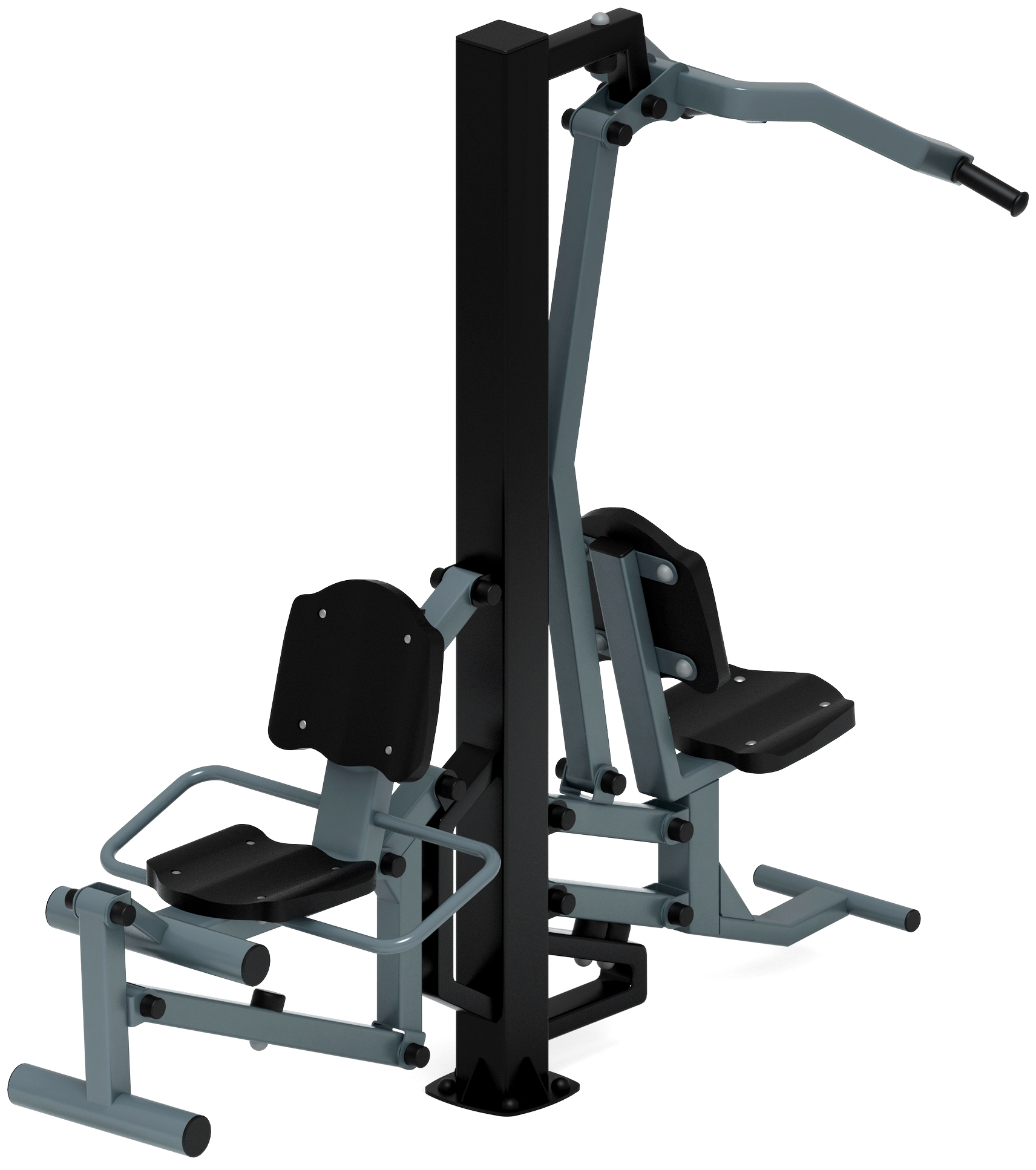 Тяга верхняя+Флекс (серый) - Уличный тренажер - СТ 021-13.П